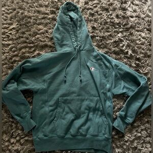 Vintage teal champion hoodie